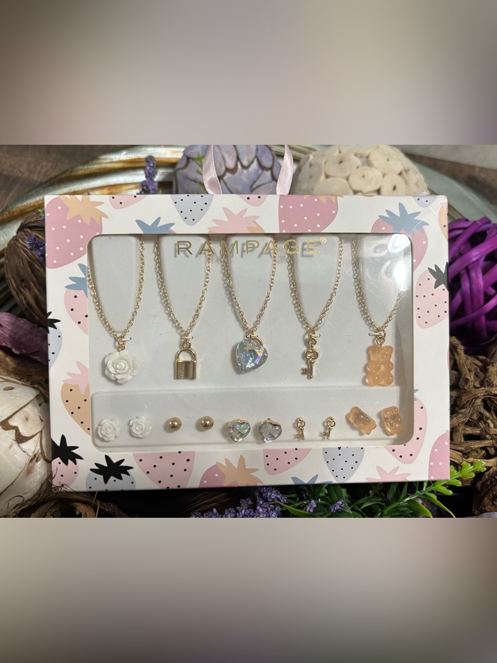 Rampage 10 Piece Necklace and Earring Set